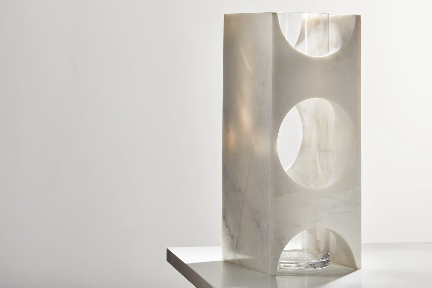Hollow 02 - Hollow Design Carved Marble Vase